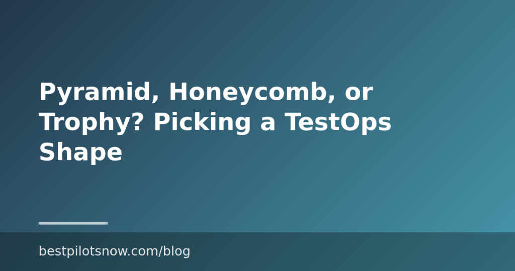 Pyramid, Honeycomb, or Trophy? Picking a TestOps Shape